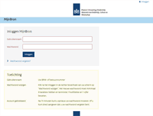 Tablet Screenshot of mijn.bron.nl